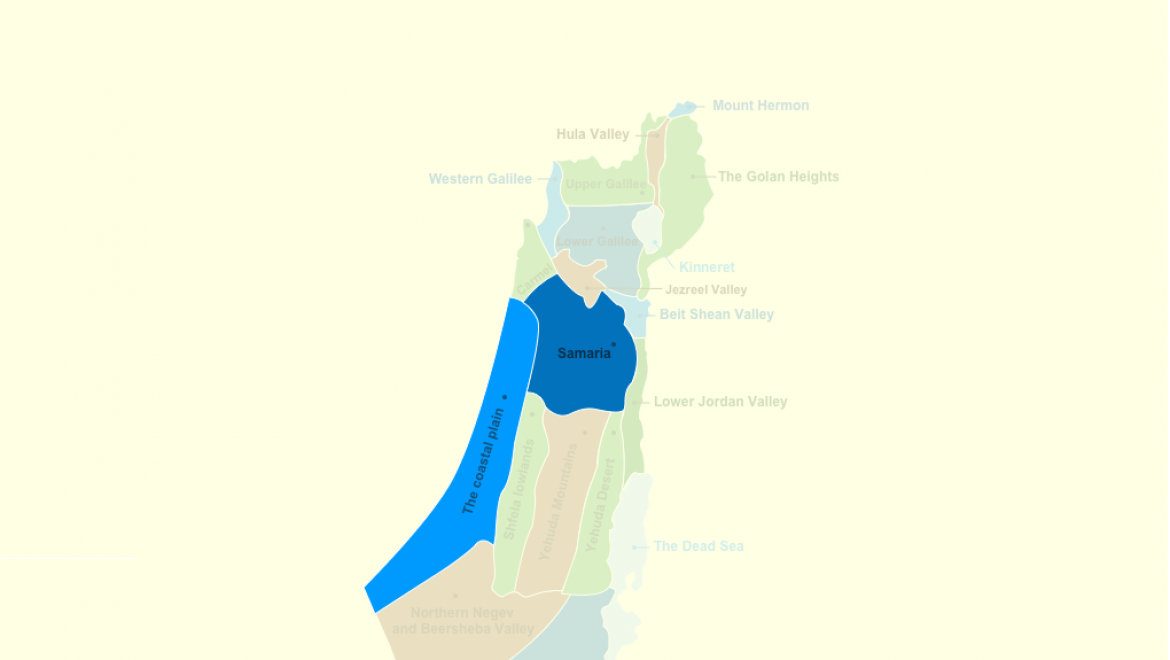 Sites & Regions in Samaria, the Coastal Plain, and the Sharon